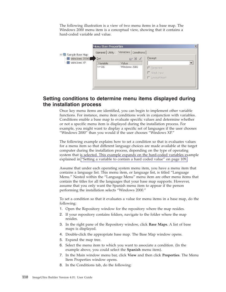 Setting, Conditions, Determine | Menu, Items, Displayed, During, Installation, Process | Lenovo ThinkPad R400 User Manual | Page 124 / 220