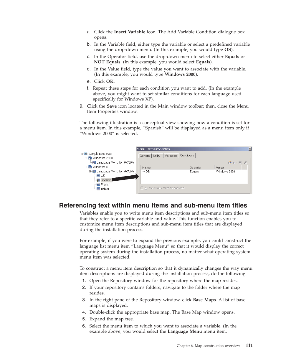 Referencing, Text, Within | Menu, Items, Sub-menu, Item, Titles | Lenovo ThinkPad R400 User Manual | Page 125 / 220