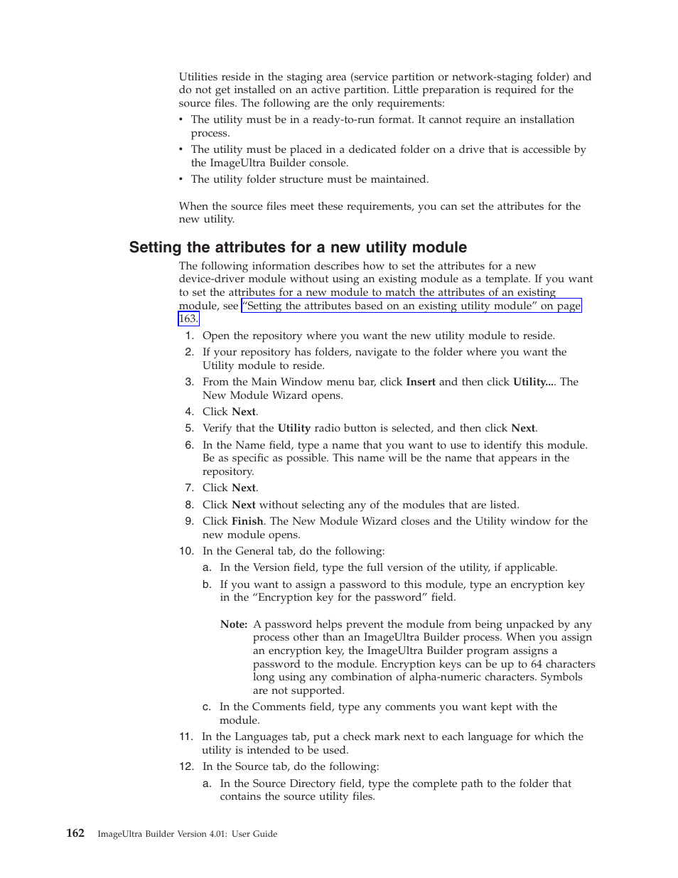 Setting the attributes for a new utility module, Setting, Attributes | Utility, Module | Lenovo ThinkPad R400 User Manual | Page 176 / 220