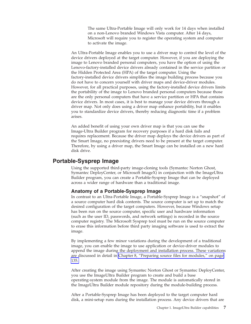 Portable-sysprep image, Anatomy of a portable-sysprep image, Portable-sysprep | Image, Anatomy | Lenovo ThinkPad R400 User Manual | Page 21 / 220