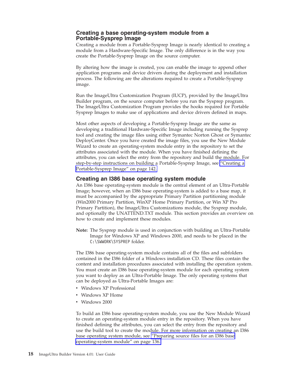 Creating an i386 base operating system module, Creating, Base | Operating-system, Module, From, Portable-sysprep, Image, I386, Operating | Lenovo ThinkPad R400 User Manual | Page 32 / 220