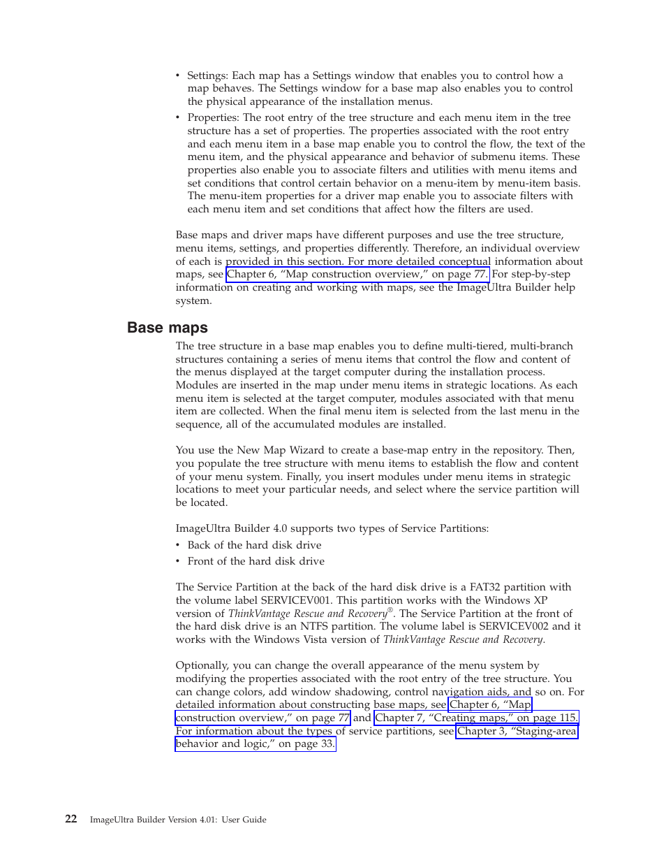 Base maps, Base, Maps | Lenovo ThinkPad R400 User Manual | Page 36 / 220