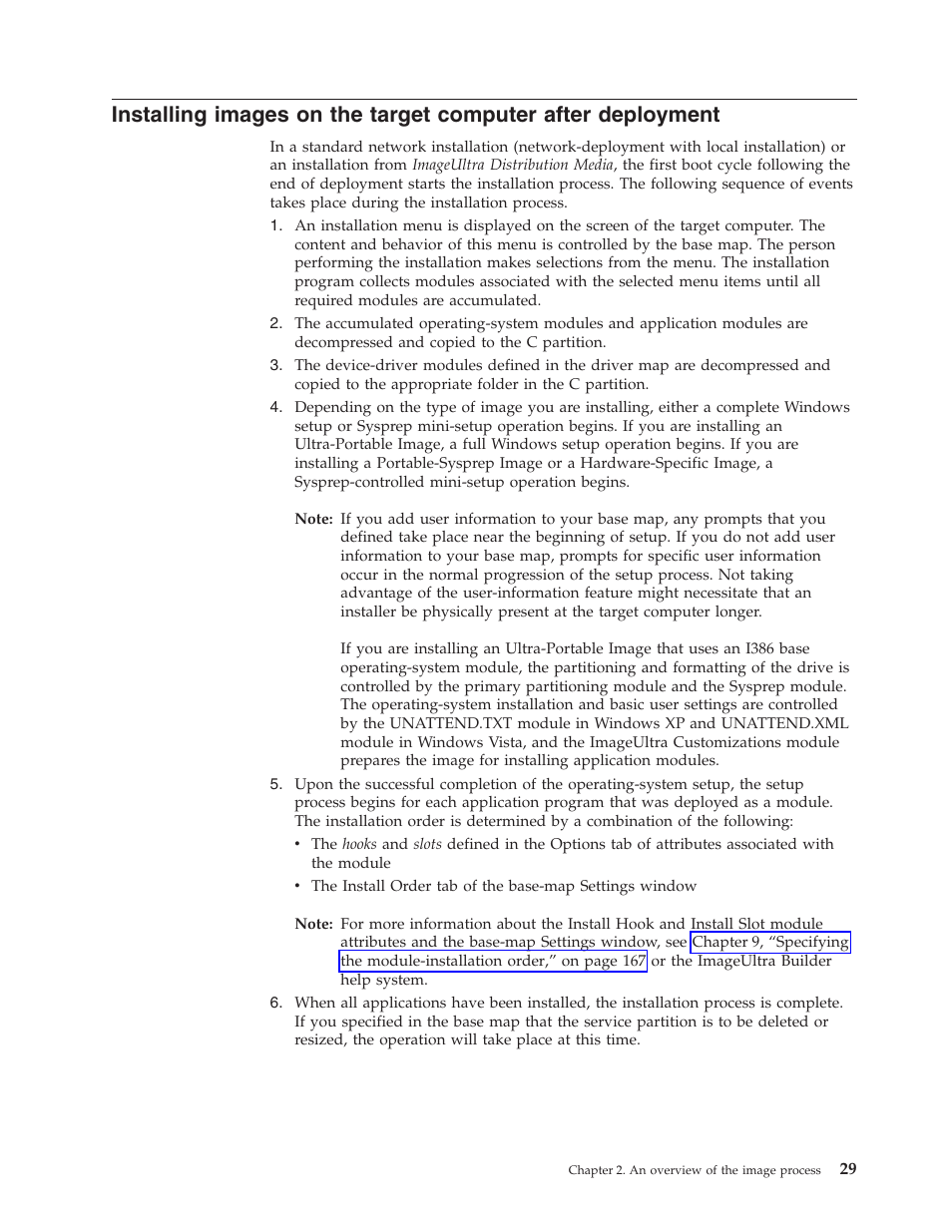 Installing, Images, Target | Computer, After, Deployment | Lenovo ThinkPad R400 User Manual | Page 43 / 220
