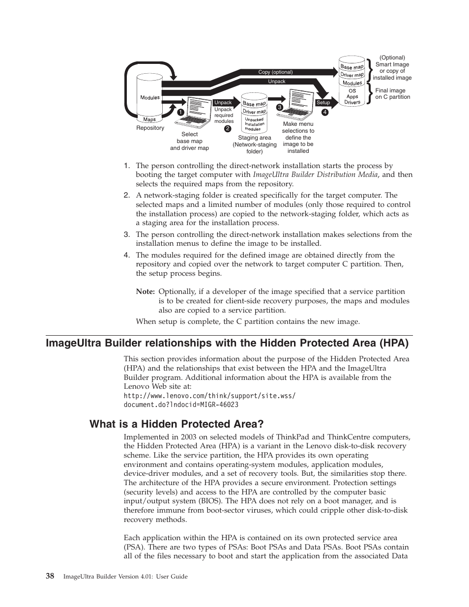 What is a hidden protected area, Imageultra, Builder | Relationships, With, Hidden, Protected, Area, Hpa), What | Lenovo ThinkPad R400 User Manual | Page 52 / 220