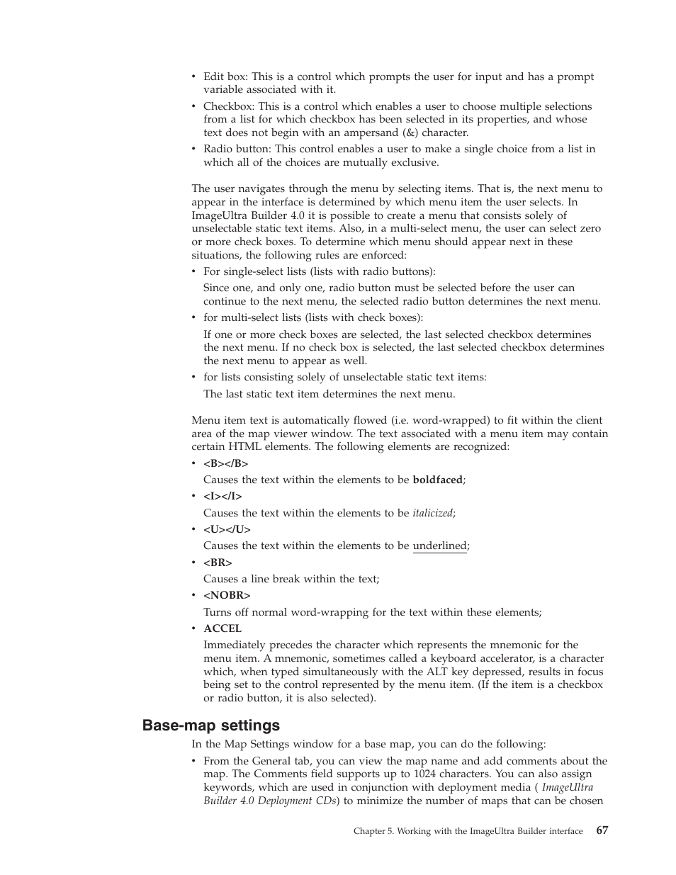 Base-map settings, Base-map, Settings | Lenovo ThinkPad R400 User Manual | Page 81 / 220