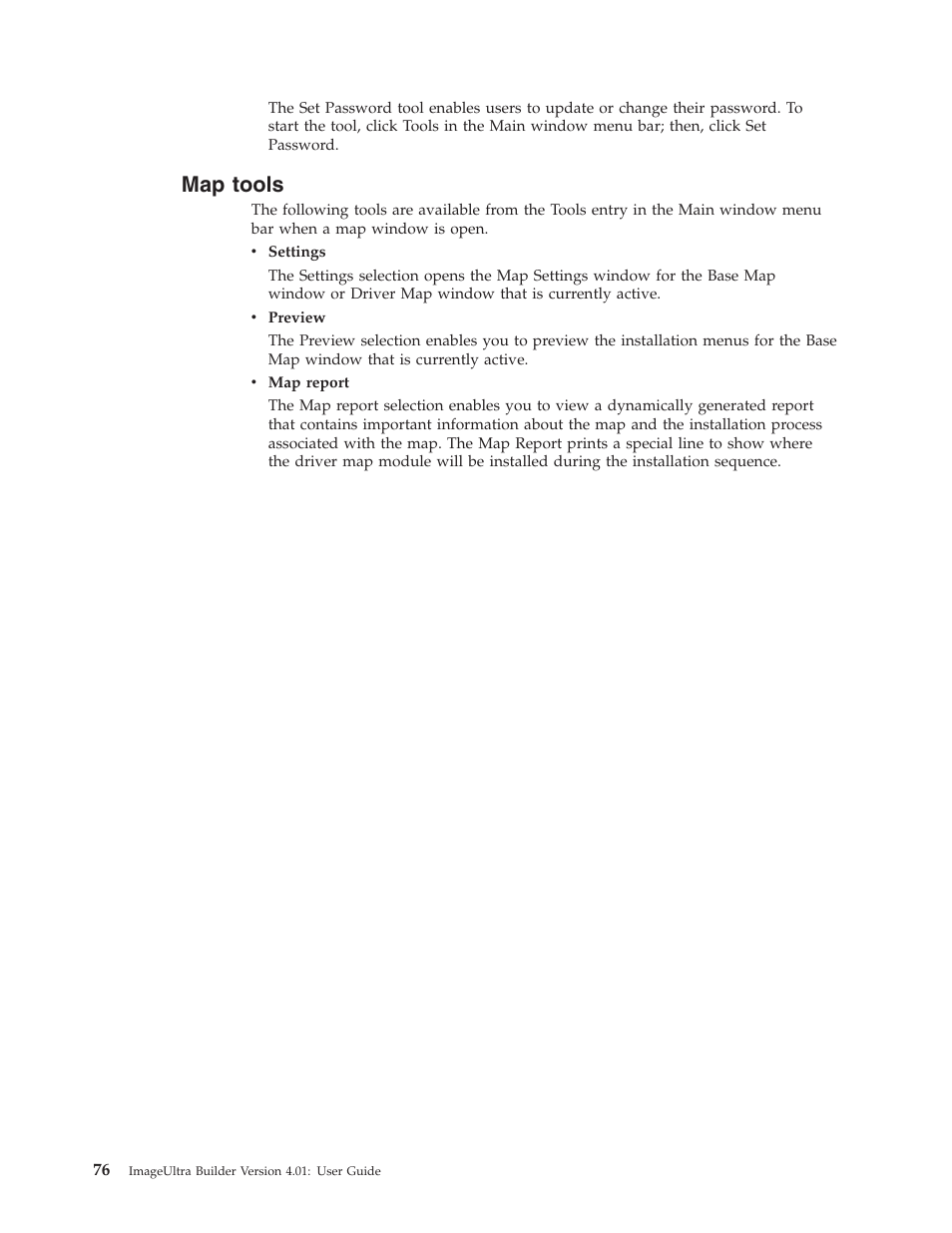 Map tools, Tools | Lenovo ThinkPad R400 User Manual | Page 90 / 220