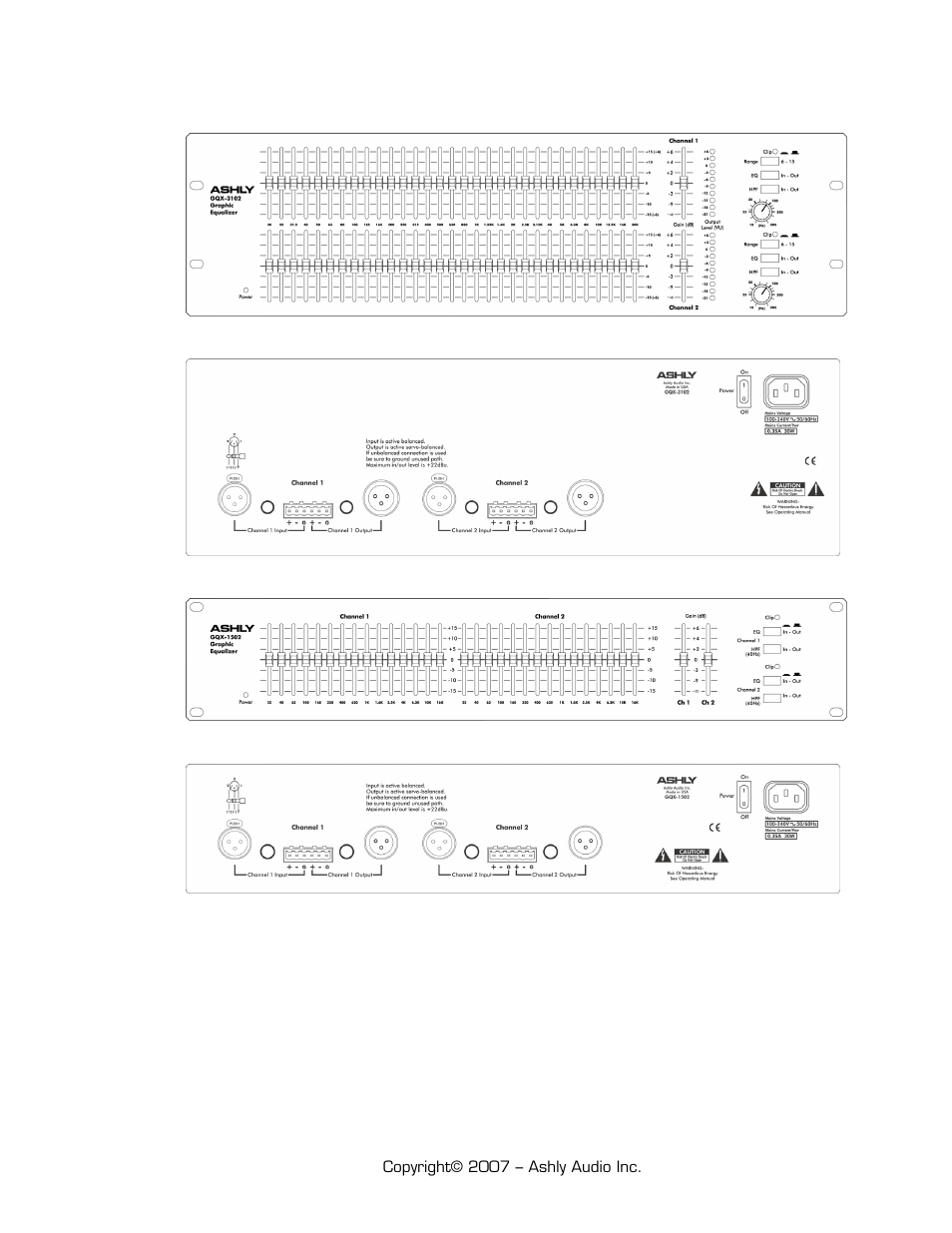 Ashly GQX-3102 User Manual | Page 12 / 12