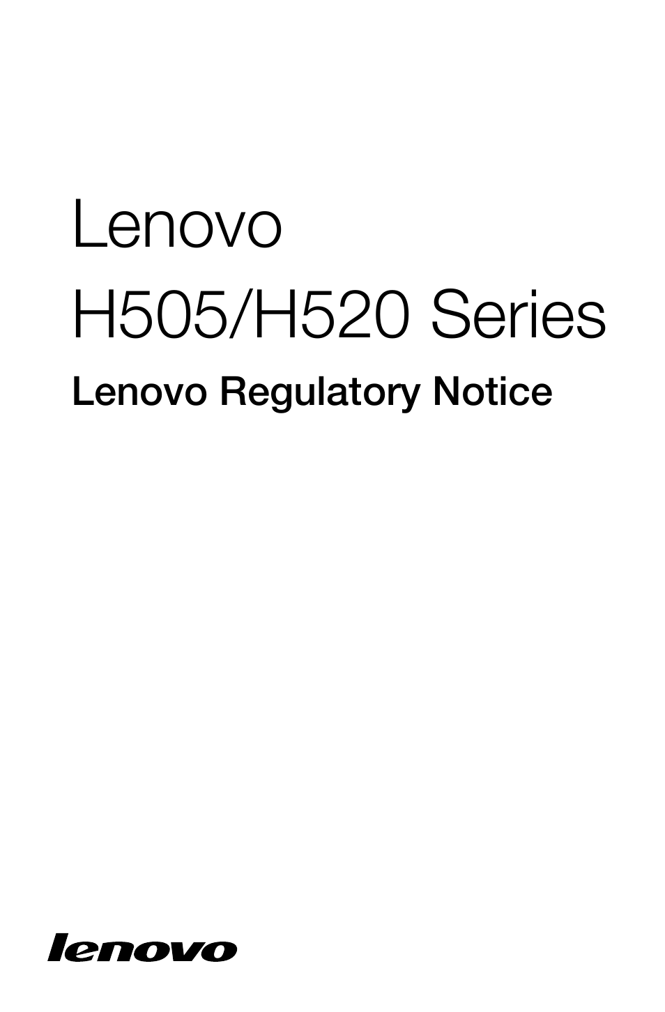 Lenovo H505 Desktop User Manual | 23 pages