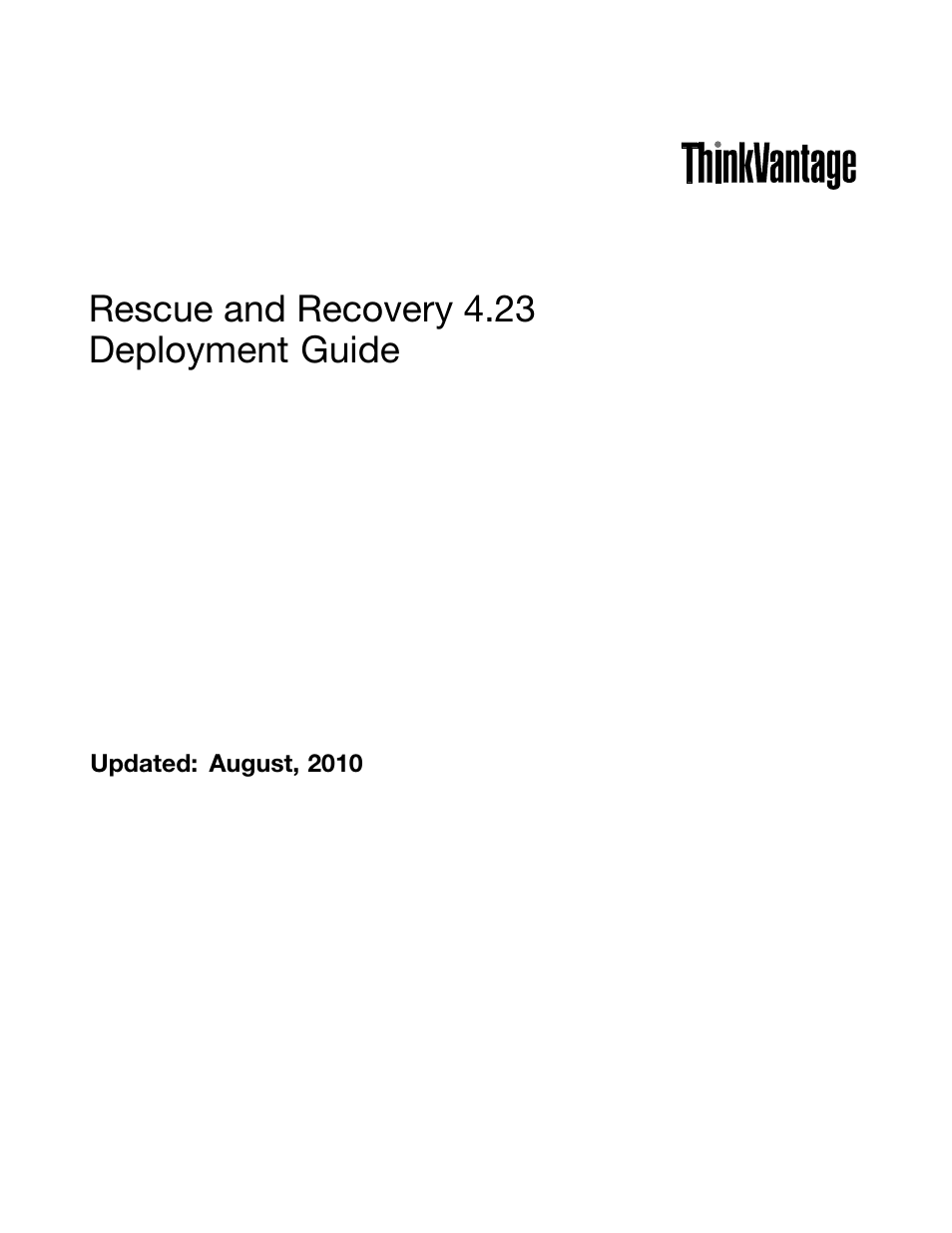 Rescue and recovery 4.23 deployment guide | Lenovo ThinkPad Edge 15 User Manual | Page 3 / 172