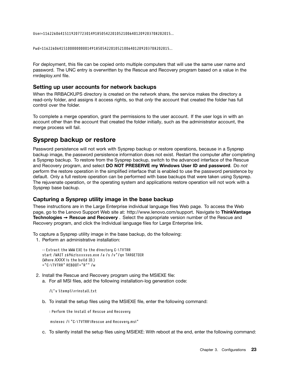 Sysprep backup or restore | Lenovo ThinkPad Edge 15 User Manual | Page 31 / 172