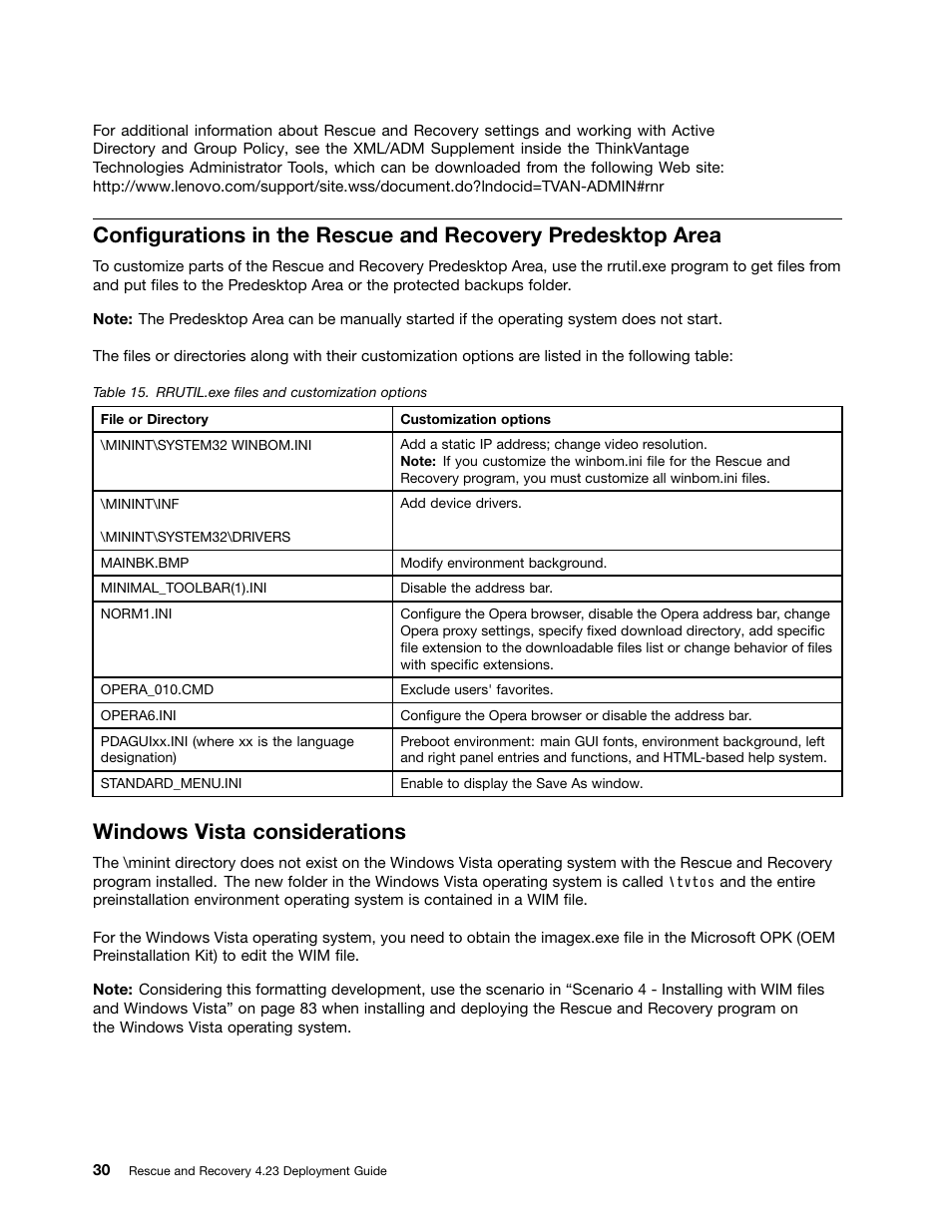 Windows vista considerations | Lenovo ThinkPad Edge 15 User Manual | Page 38 / 172