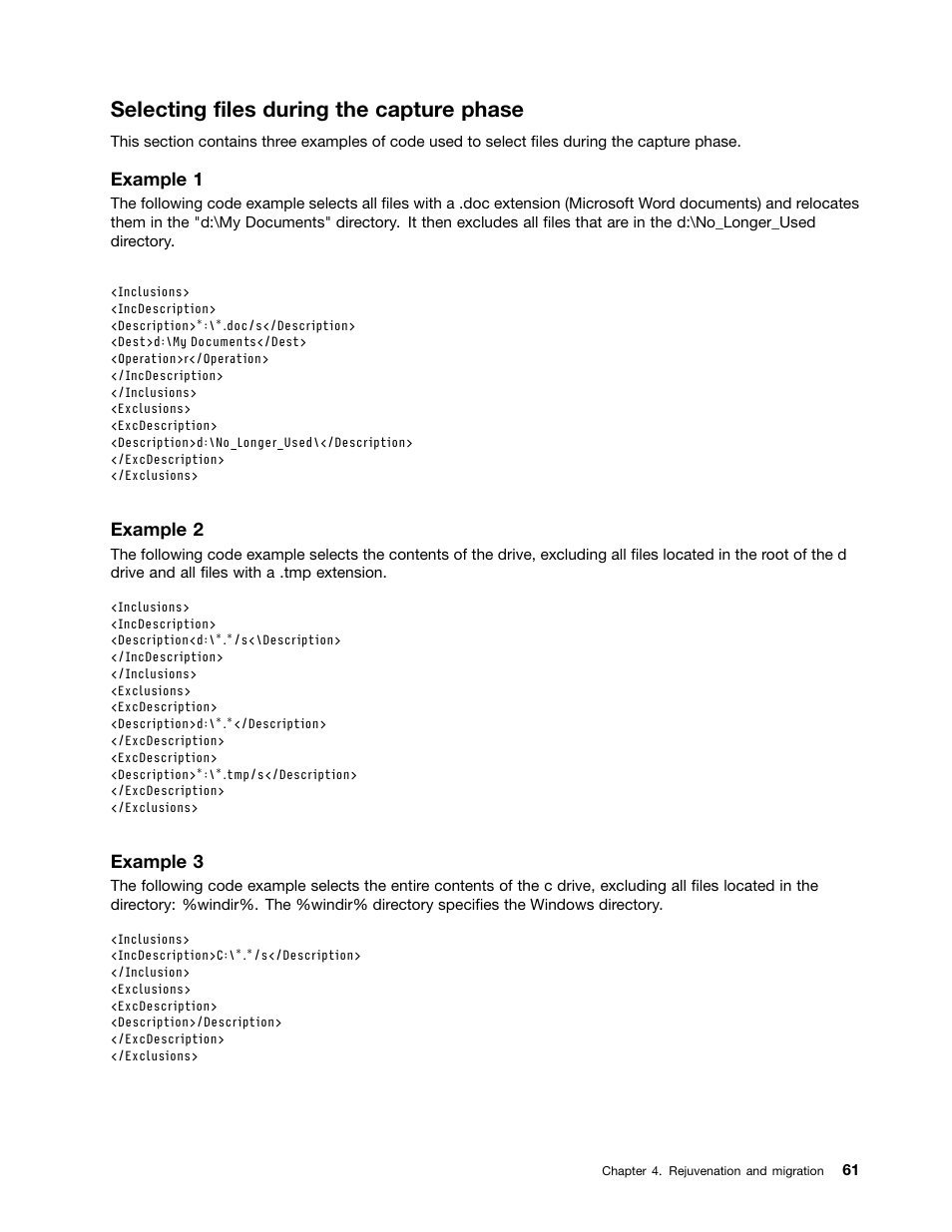 Selecting files during the capture phase | Lenovo ThinkPad Edge 15 User Manual | Page 69 / 172