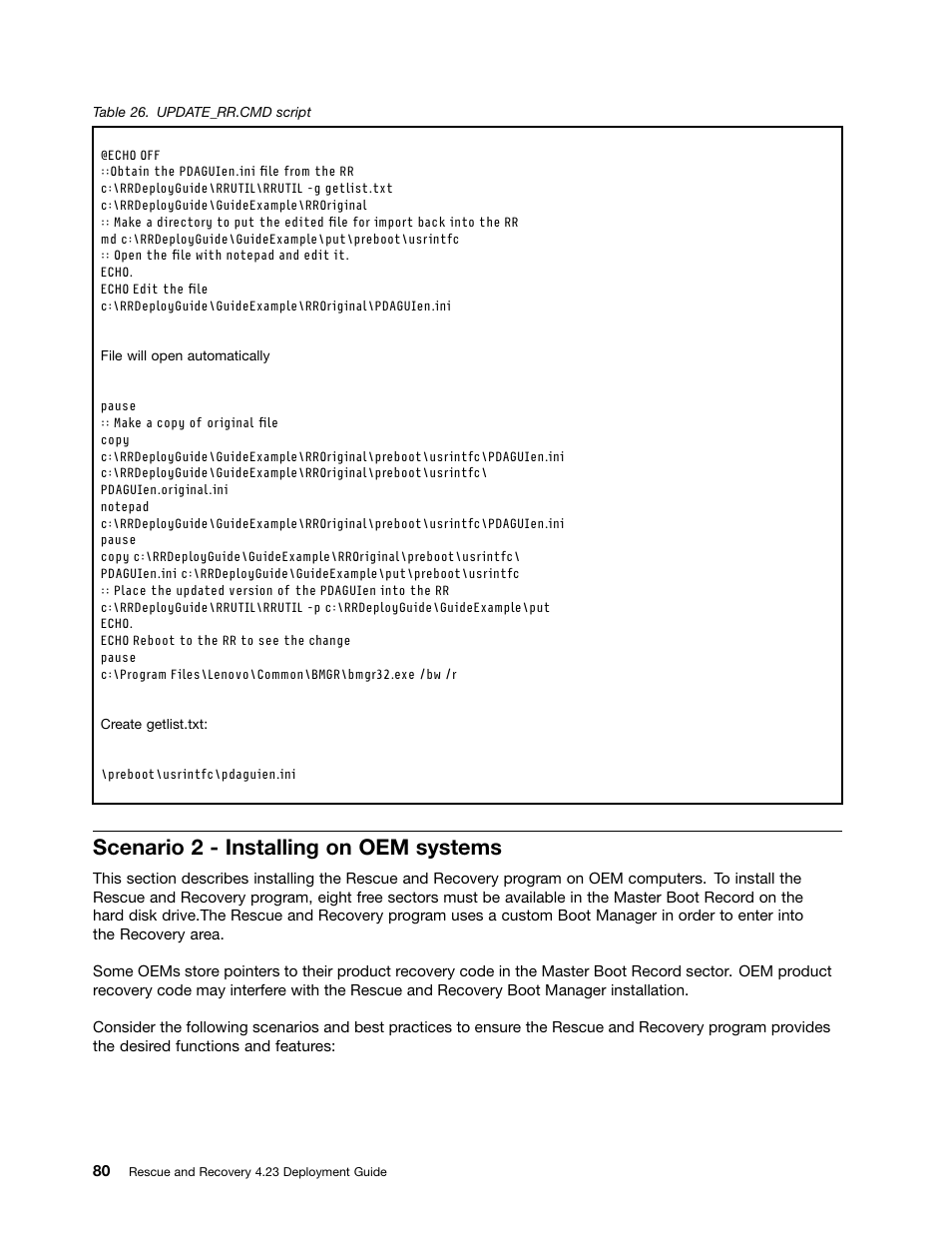 Scenario 2 - installing on oem systems | Lenovo ThinkPad Edge 15 User Manual | Page 88 / 172