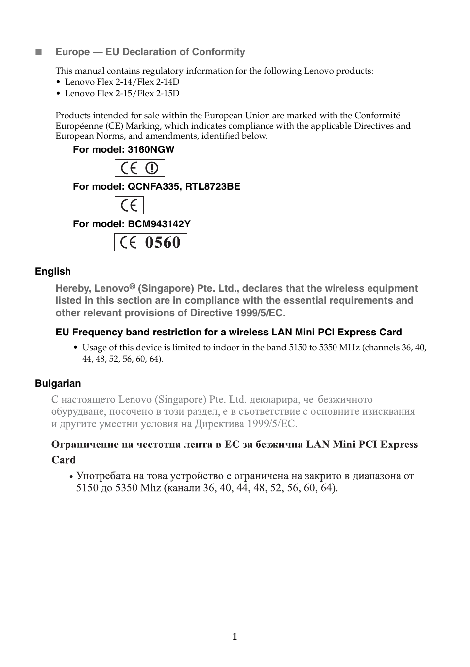 Lenovo Flex 2-14 Notebook Lenovo User Manual | Page 2 / 13