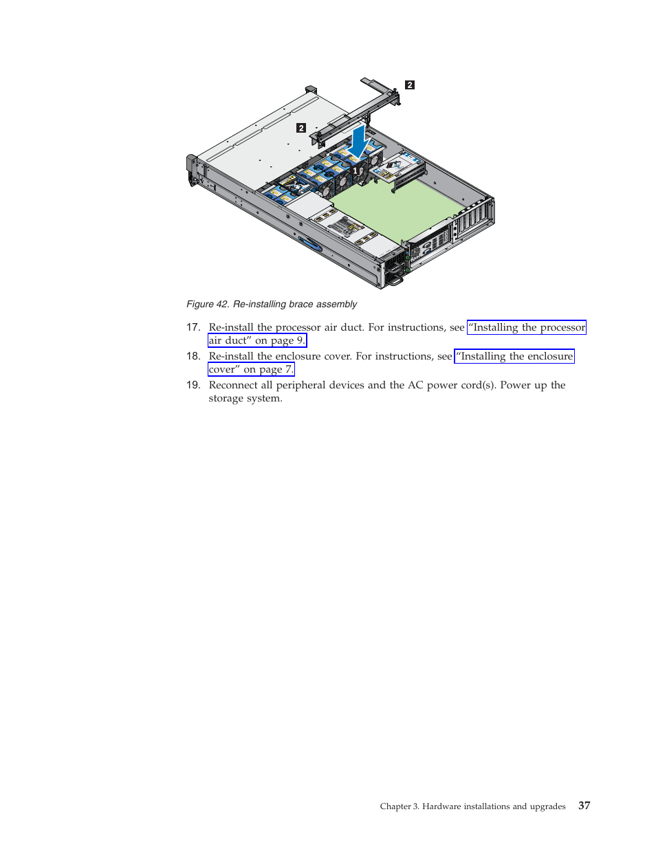 Re-installing, Brace, Assembly | Lenovo Secure Managed Client User Manual | Page 45 / 52