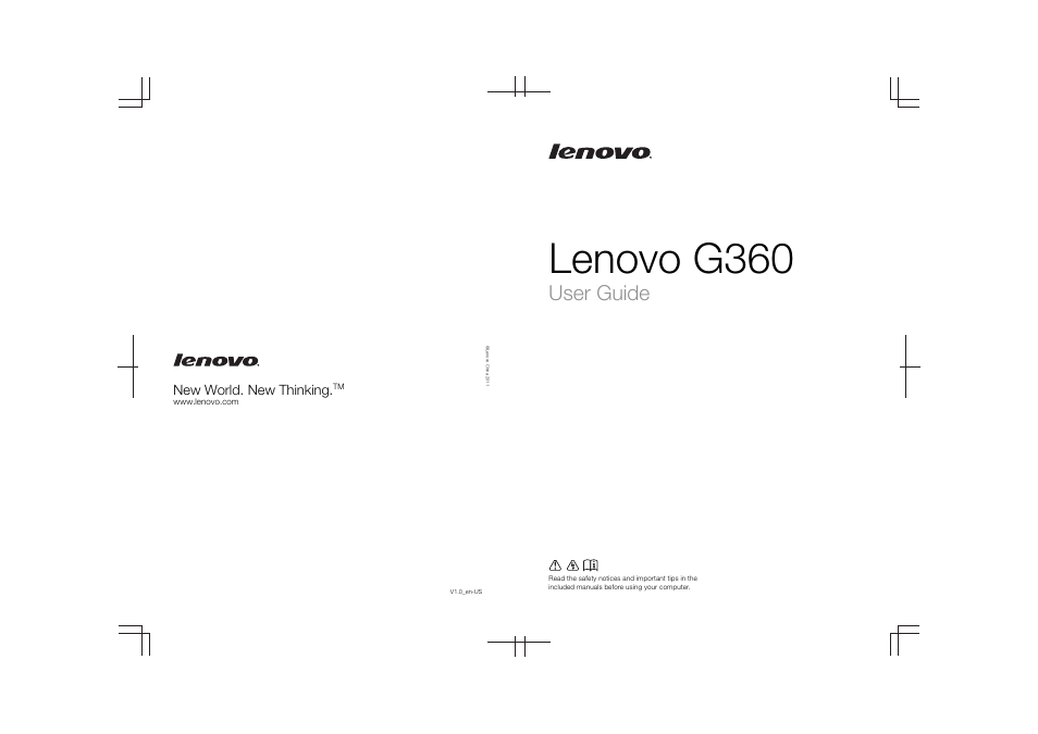 Lenovo G360 Notebook User Manual | 52 pages