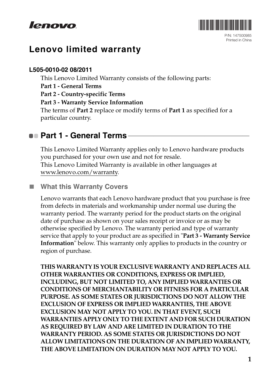 Lenovo G485 Notebook User Manual | 21 pages