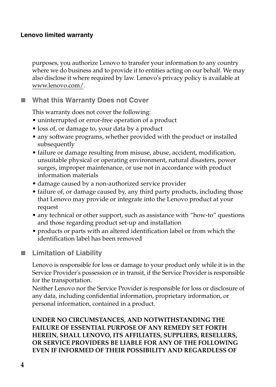 Lenovo G485 Notebook User Manual | Page 4 / 21