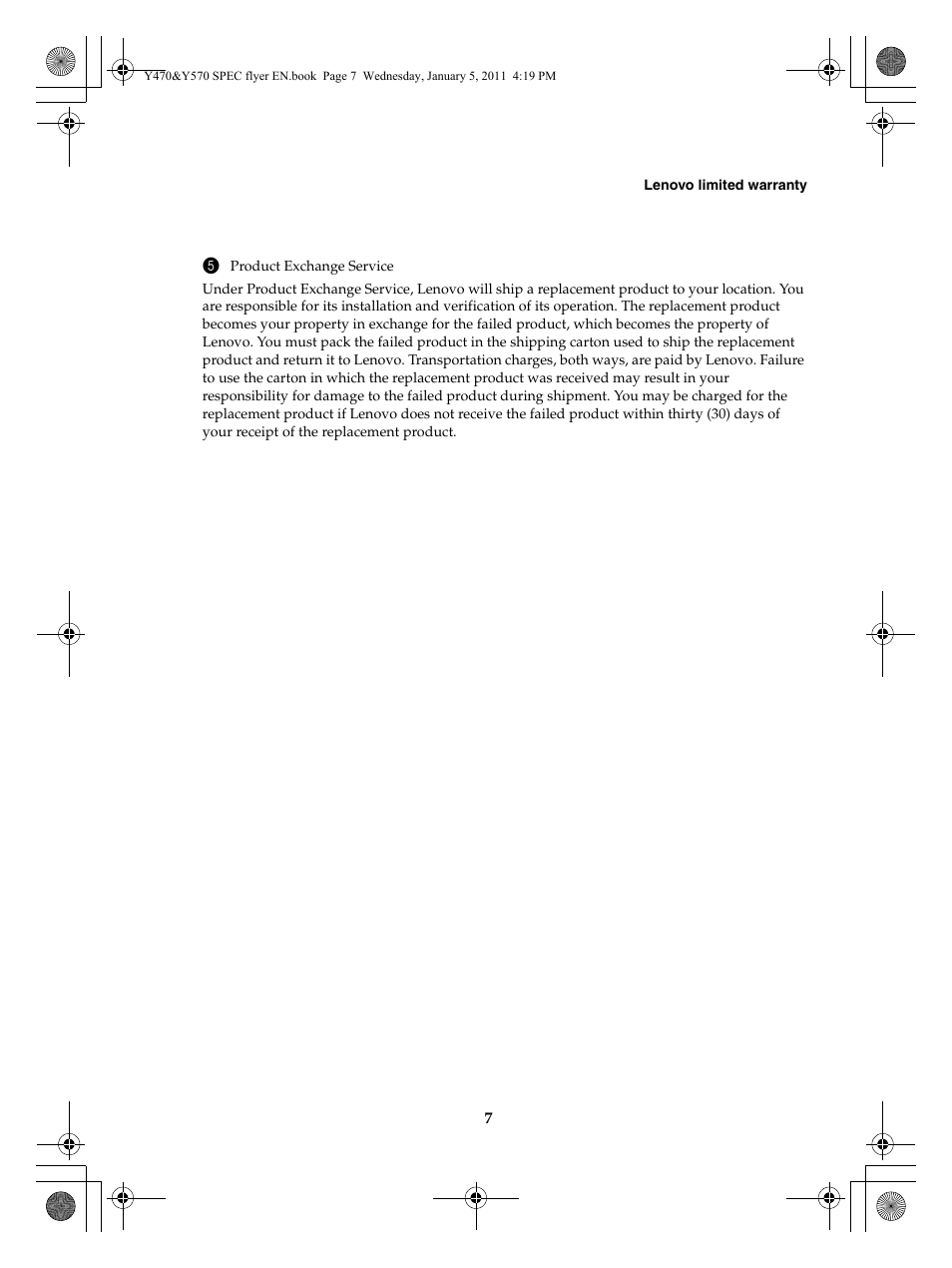 Lenovo IdeaPad Y470 User Manual | Page 7 / 15