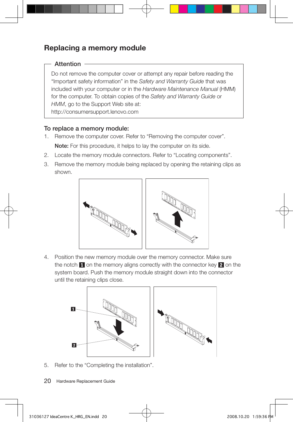 Lenovo IdeaCentre K220 User Manual | Page 23 / 37