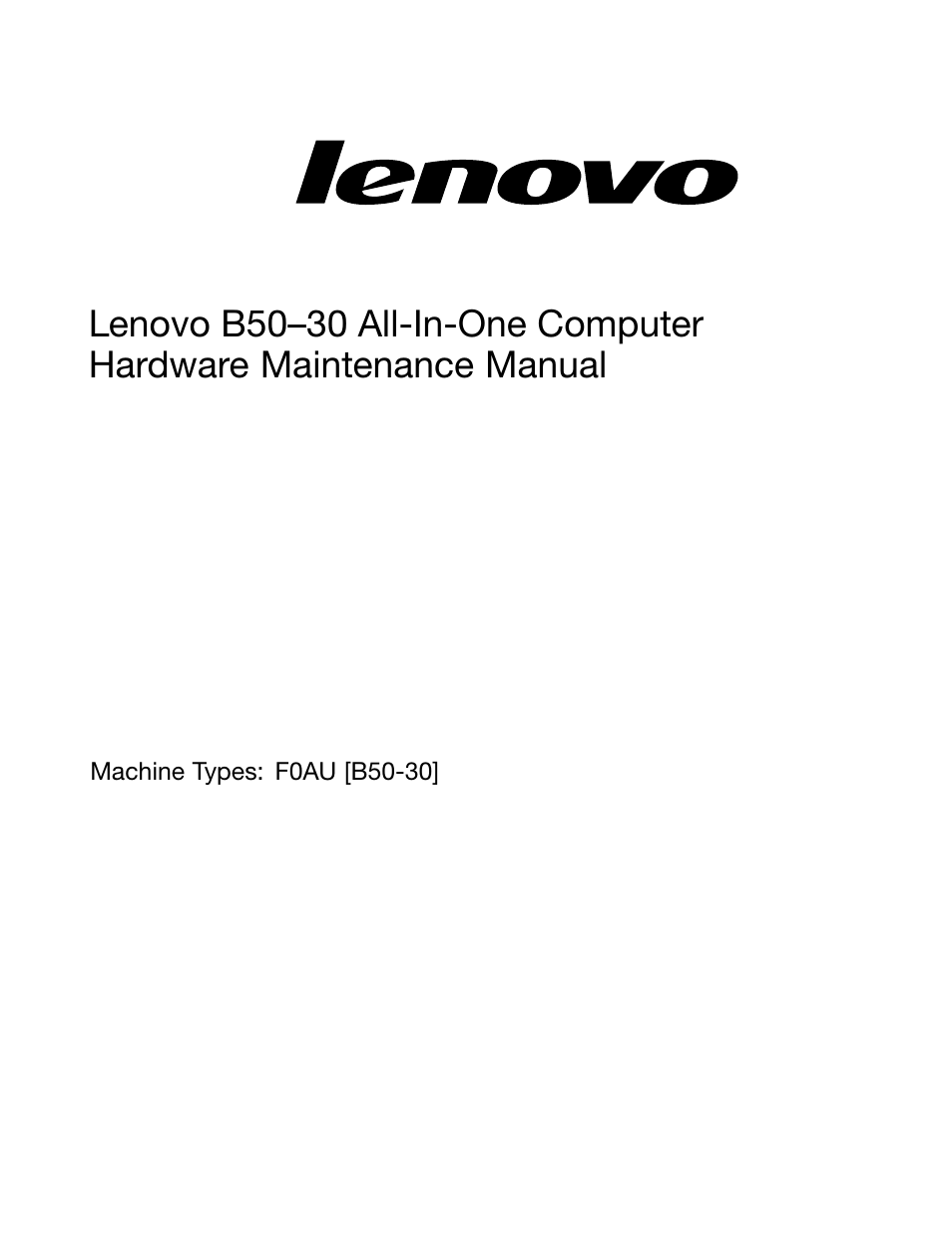 Lenovo B50-30 All-in-One User Manual | Page 3 / 63