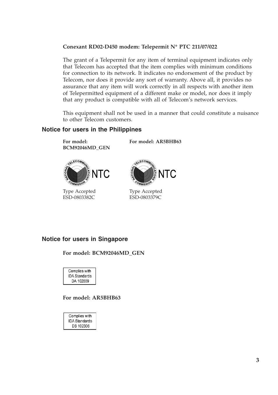 Lenovo ThinkPad X301 User Manual | Page 3 / 5