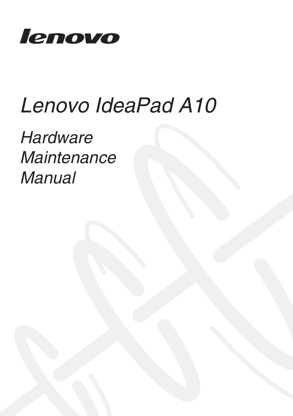 Lenovo A10 Lenovo User Manual | 66 pages