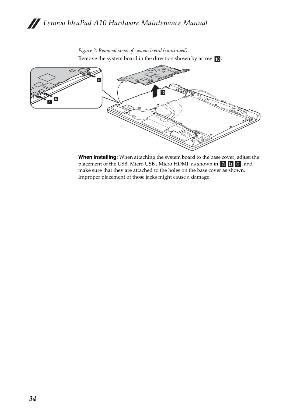 Lenovo ideapad a10 hardware maintenance manual | Lenovo A10 Lenovo User Manual | Page 38 / 66