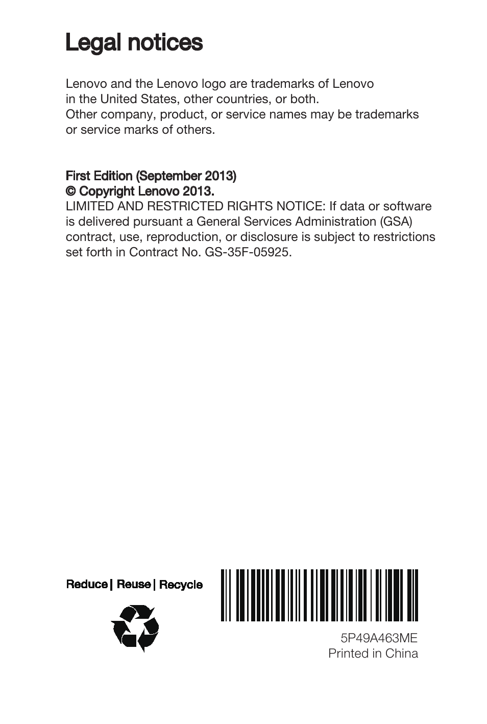 Legal notices | Lenovo S5000 Tablet User Manual | Page 24 / 24