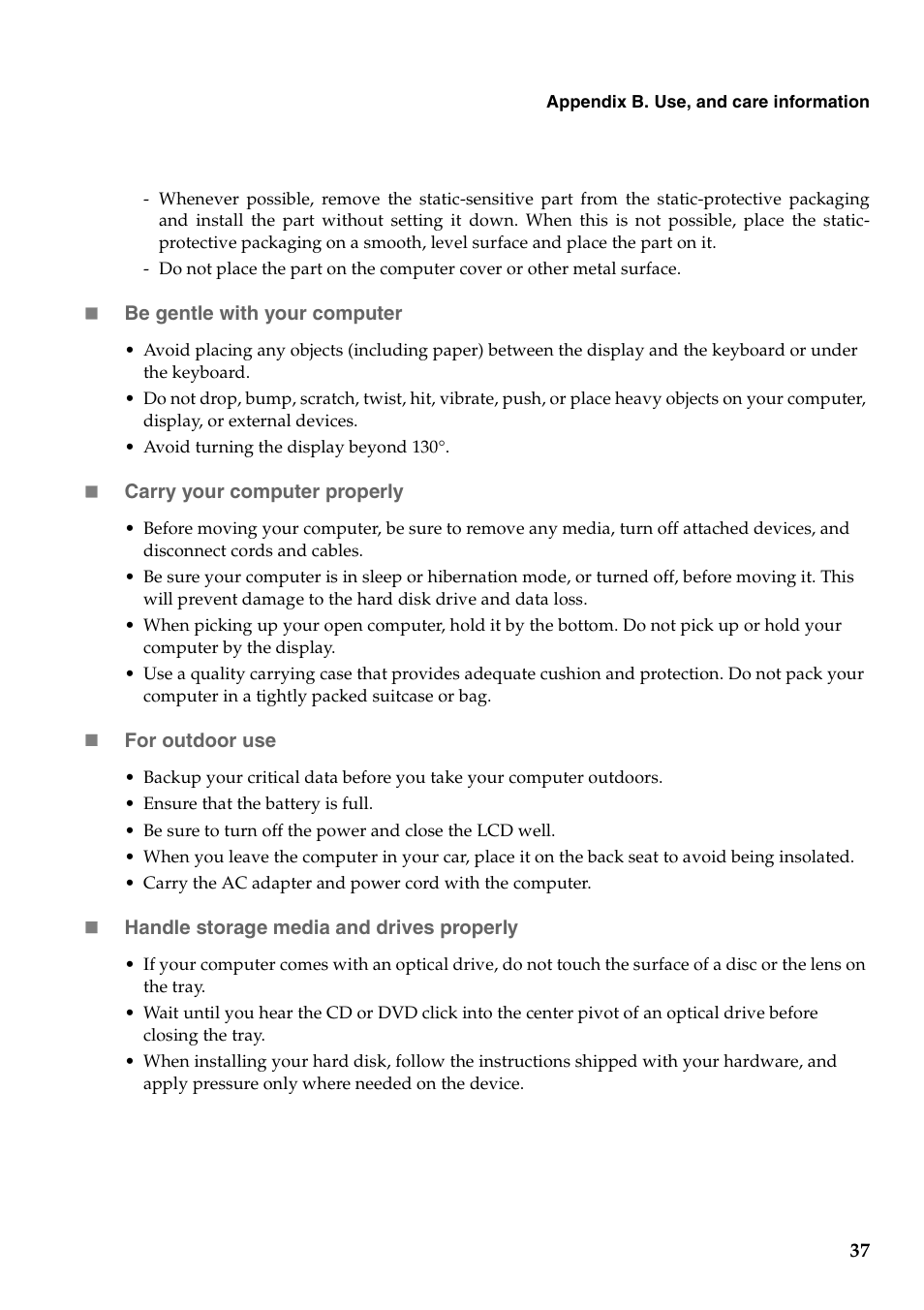 Lenovo B550 Notebook User Manual | Page 45 / 78