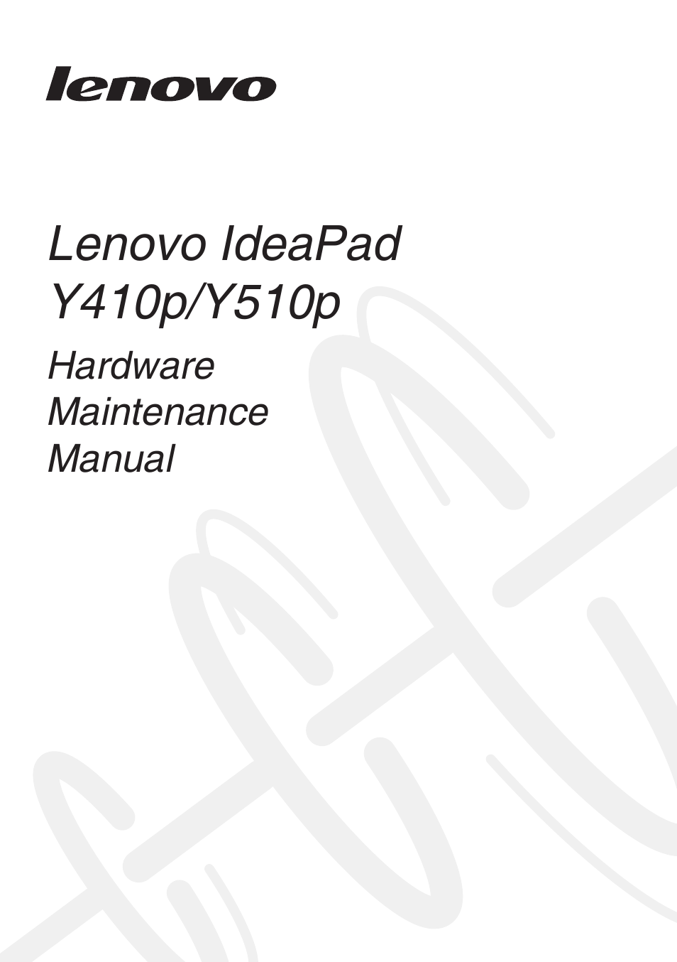 Lenovo IdeaPad Y510p Notebook User Manual | 112 pages