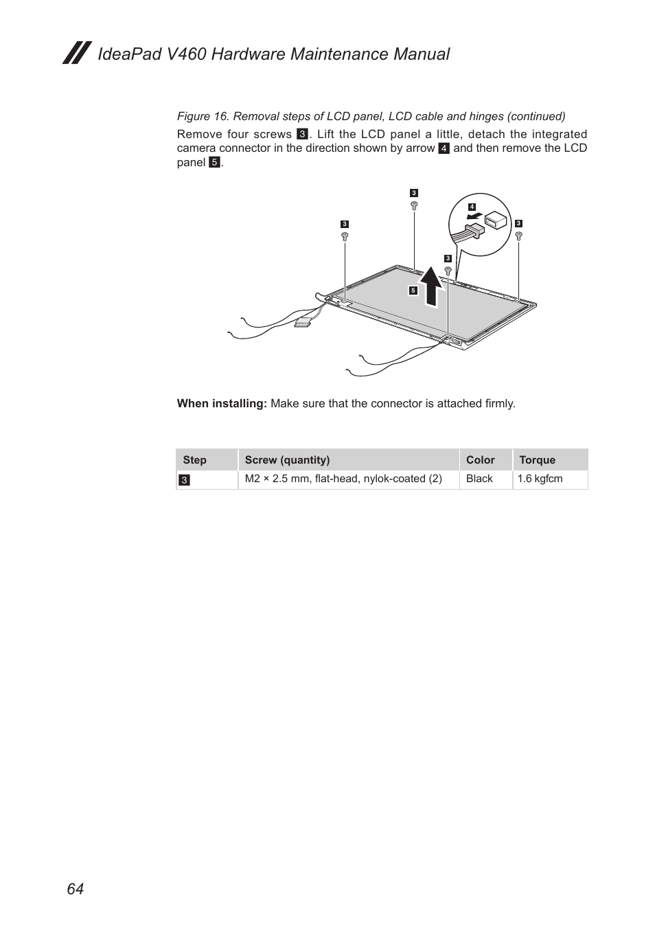 Ideapad v460 hardware maintenance manual | Lenovo IdeaPad V460 User Manual | Page 68 / 88