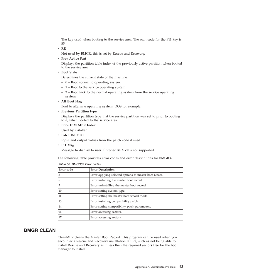 Bmgr clean | Lenovo ThinkPad R61i User Manual | Page 101 / 156