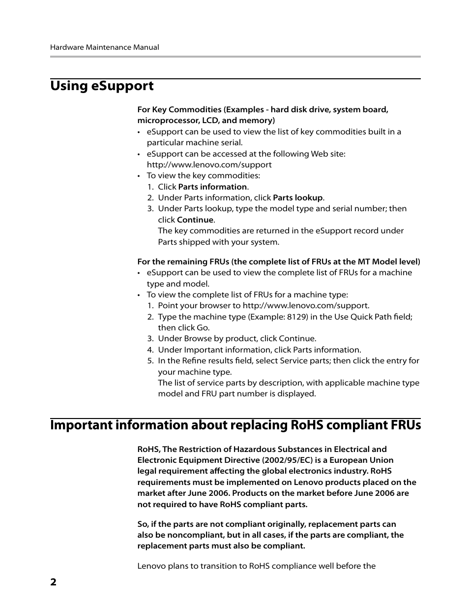 Using esupport | Lenovo IdeaCentre K330B User Manual | Page 4 / 57