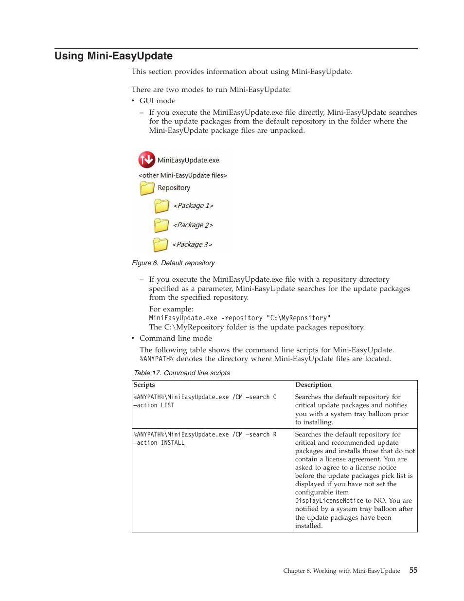Using mini-easyupdate, Using, Mini-easyupdate | Lenovo ThinkServer RS110 User Manual | Page 61 / 84