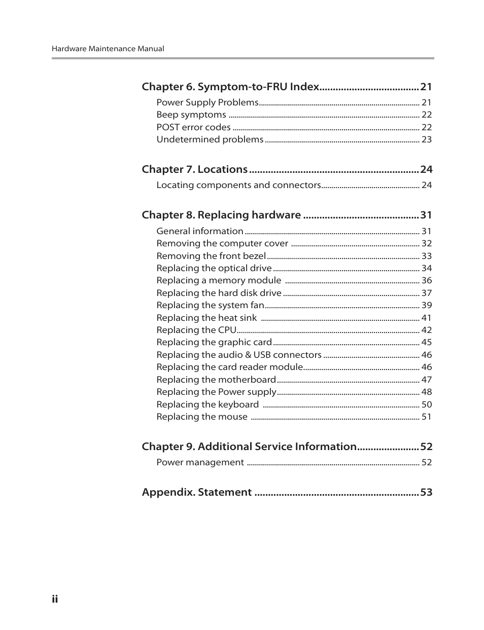 Lenovo 3000 H305 Desktop User Manual | Page 2 / 56