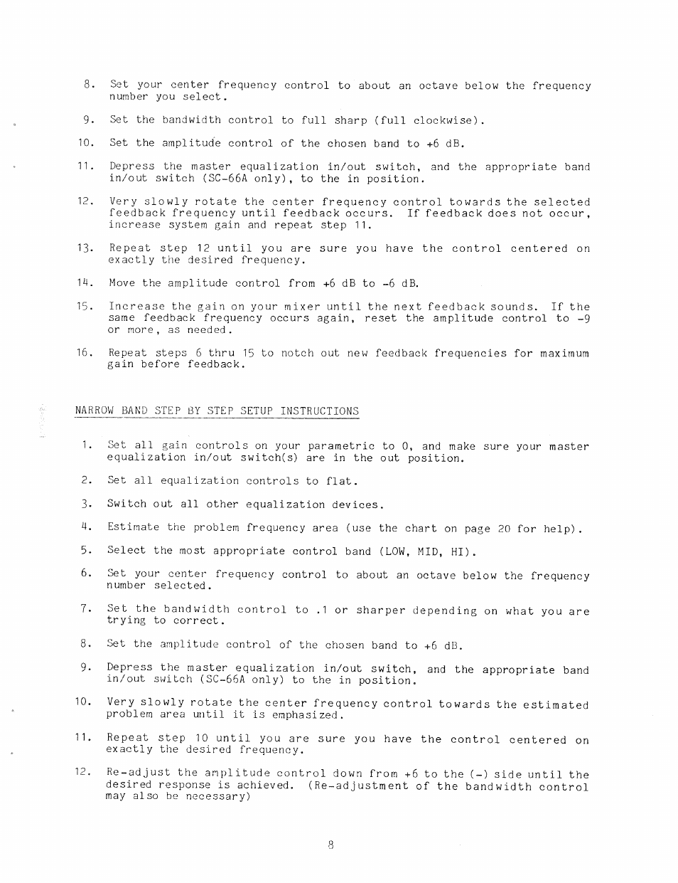 Ashly Parametric Equalizers SC-63 User Manual | Page 10 / 22