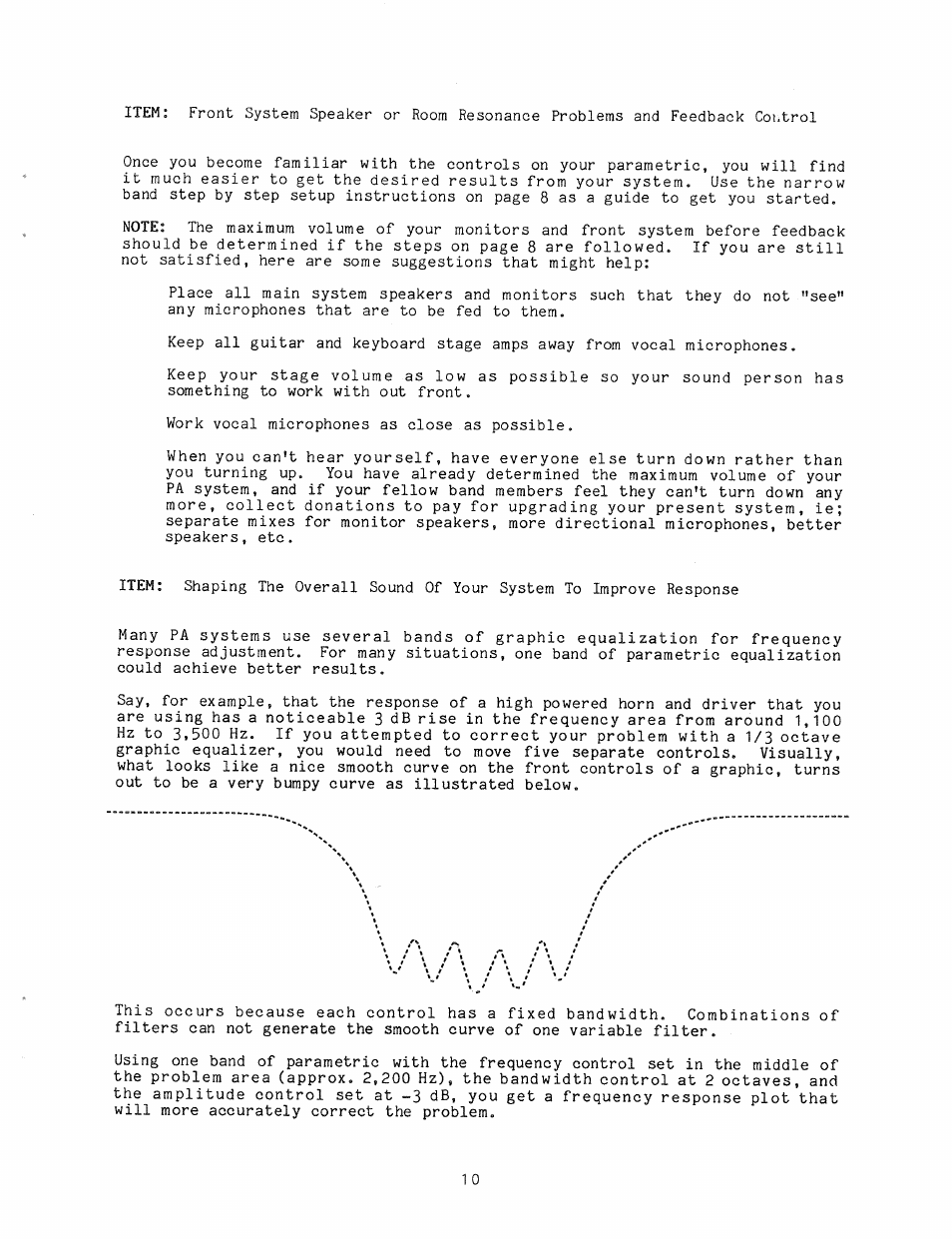 Ashly Parametric Equalizers SC-63 User Manual | Page 12 / 22