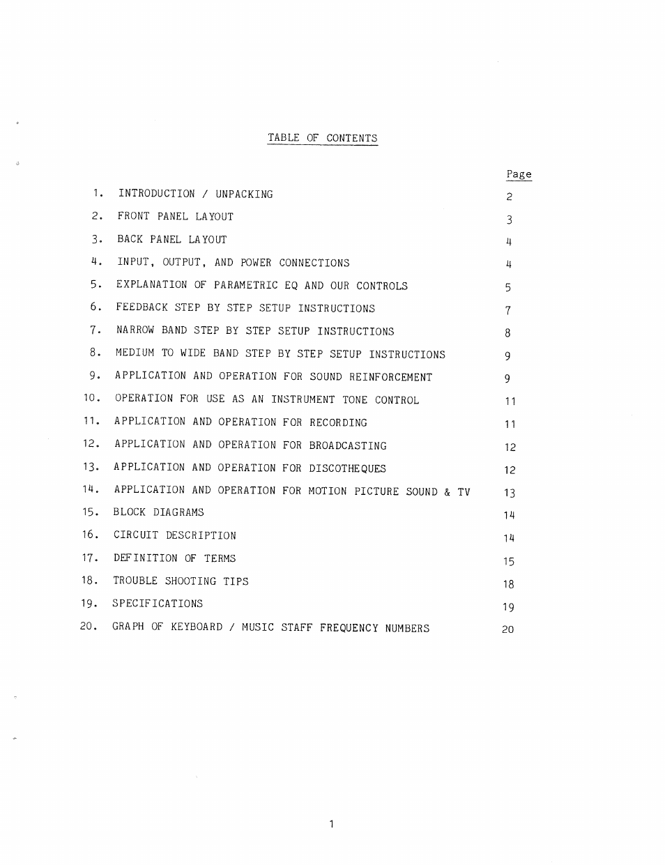 Ashly Parametric Equalizers SC-63 User Manual | Page 2 / 22