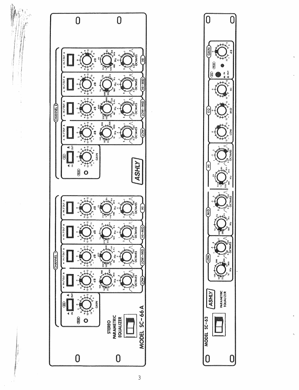 Ashly Parametric Equalizers SC-63 User Manual | Page 5 / 22