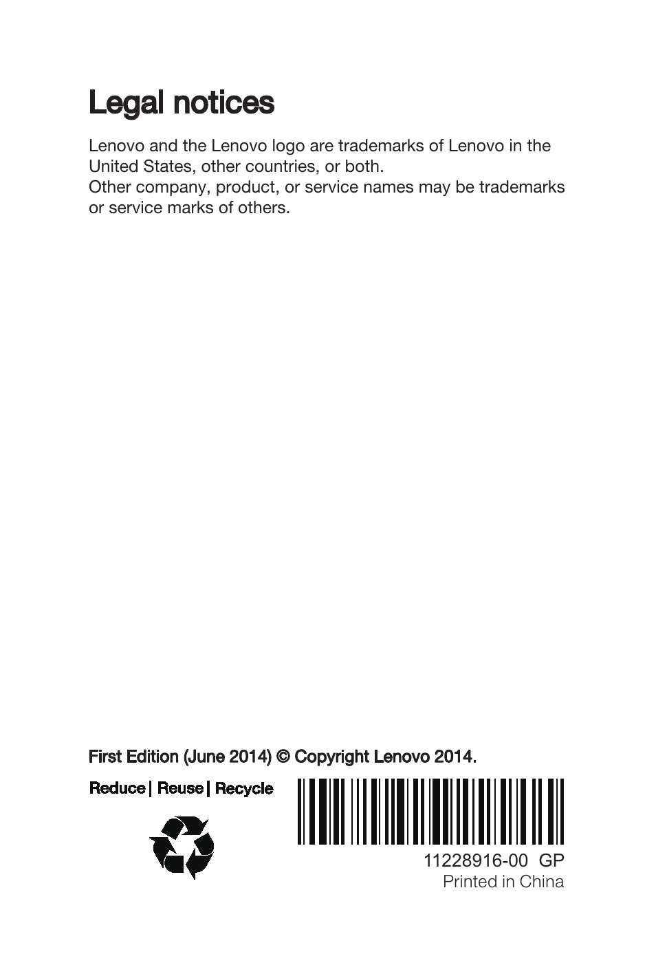 Legal notices | Lenovo A536 Smartphone User Manual | Page 16 / 16