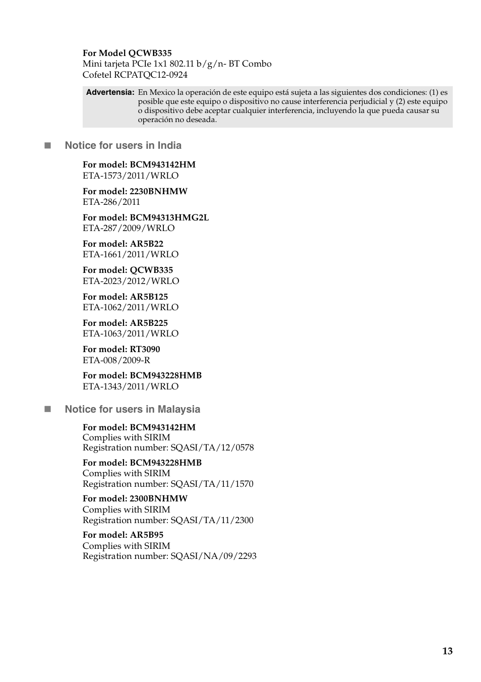 Lenovo IdeaPad S415 Notebook User Manual | Page 13 / 18