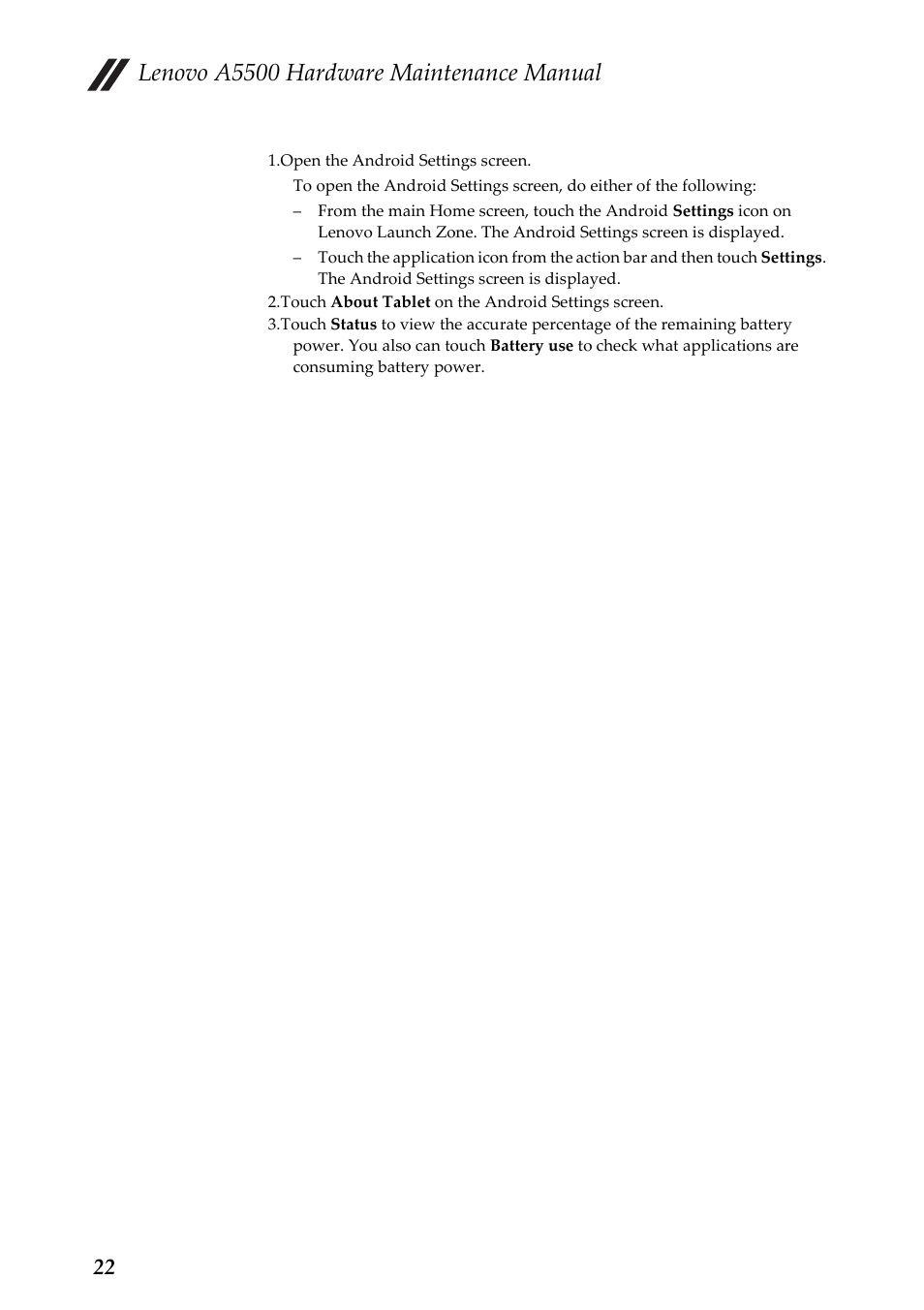 Lenovo a5500 hardware maintenance manual | Lenovo A8-50 Tablet User Manual | Page 26 / 54