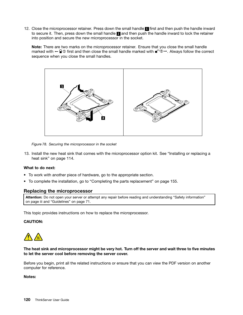 Lenovo ThinkServer RD630 User Manual | Page 132 / 196