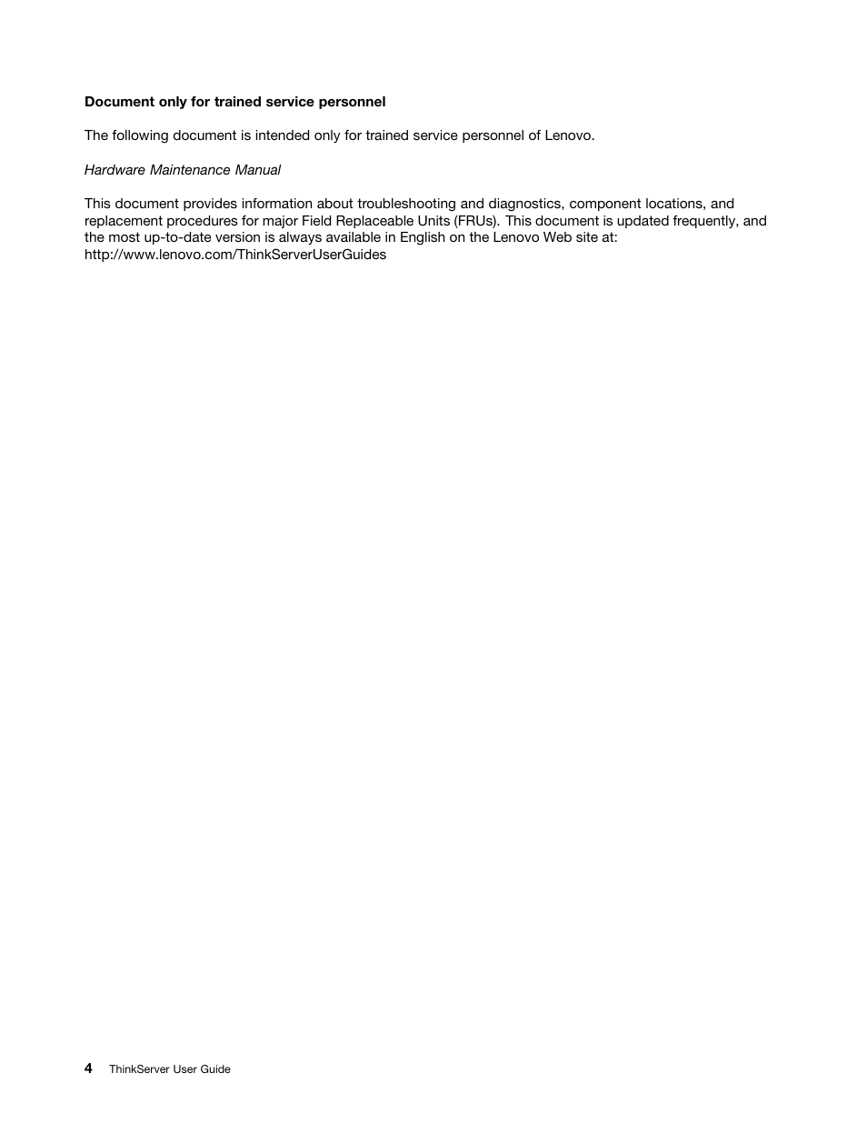 Lenovo ThinkServer RD630 User Manual | Page 16 / 196