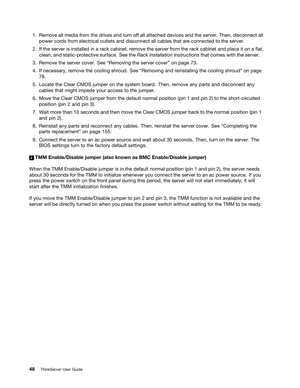 Lenovo ThinkServer RD630 User Manual | Page 60 / 196