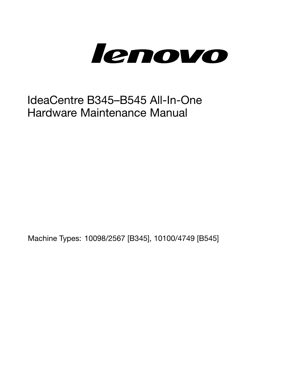 Lenovo IdeaCentre B345 All-in-One User Manual | Page 3 / 69