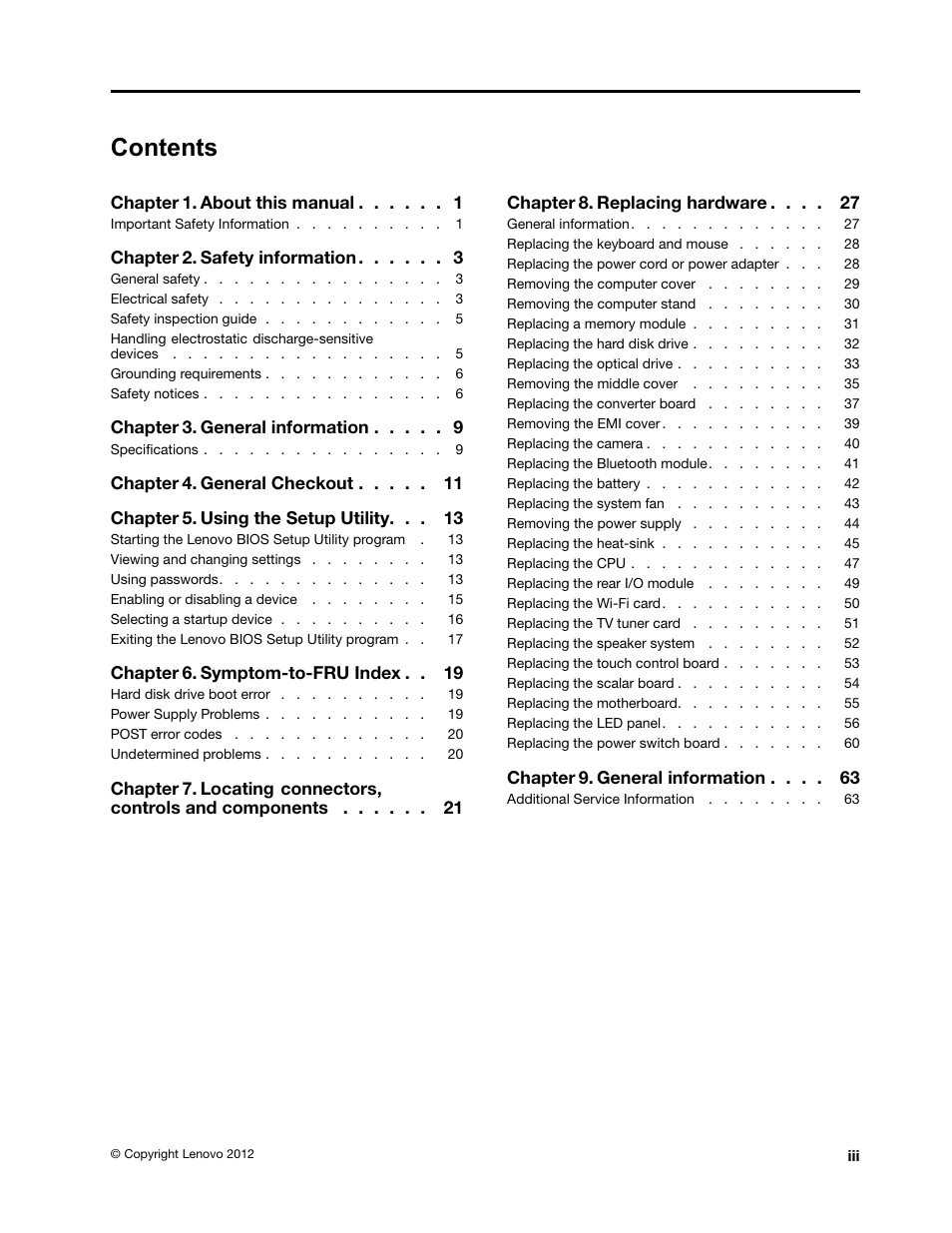 Lenovo IdeaCentre B345 All-in-One User Manual | Page 5 / 69