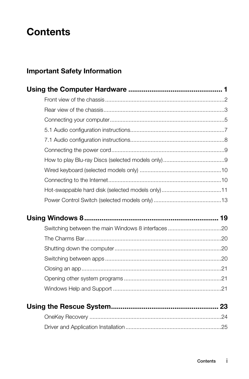 Lenovo IdeaCentre K415 User Manual | Page 4 / 63