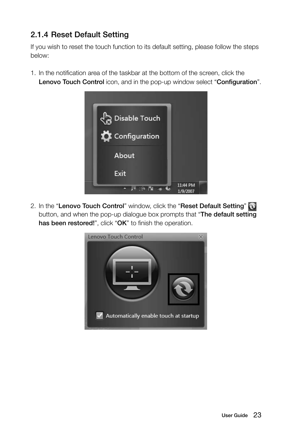 4 reset default setting | Lenovo C315 All-In-One User Manual | Page 28 / 57